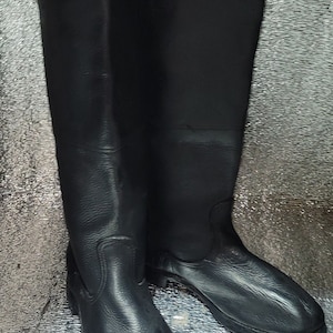 Military combat leather boots army USSR