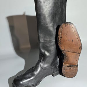 Military original leather boots yuft boots for officers Red Army USSR size 48/50