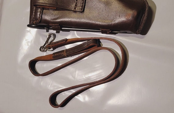 6) Vintage Military? Leather Holsters & Pouch