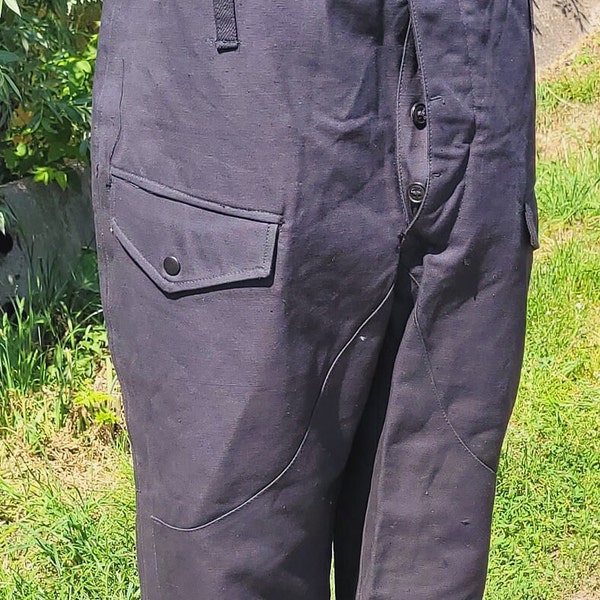 Vintage black Army tank pants USSR army