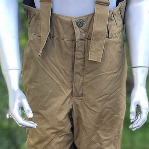 Vintage winter trousers with suspenders USSR
