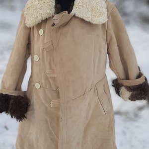 Vintage Winter Coat Soviet Military Army USSR Heavy Natural - Etsy
