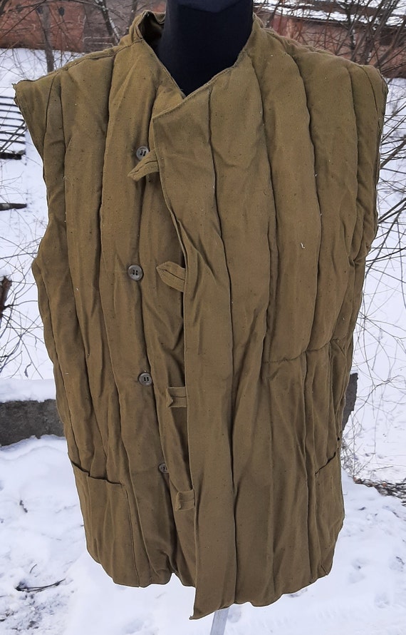 Soviet military jacket Telogreika FUFAIKA Ukraine… - image 6