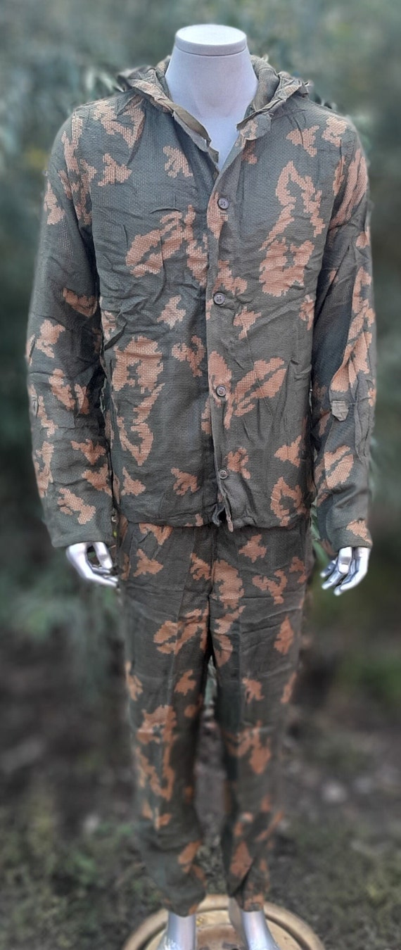 Vintage military Soviet camouflage uniform KZS USSR - Gem
