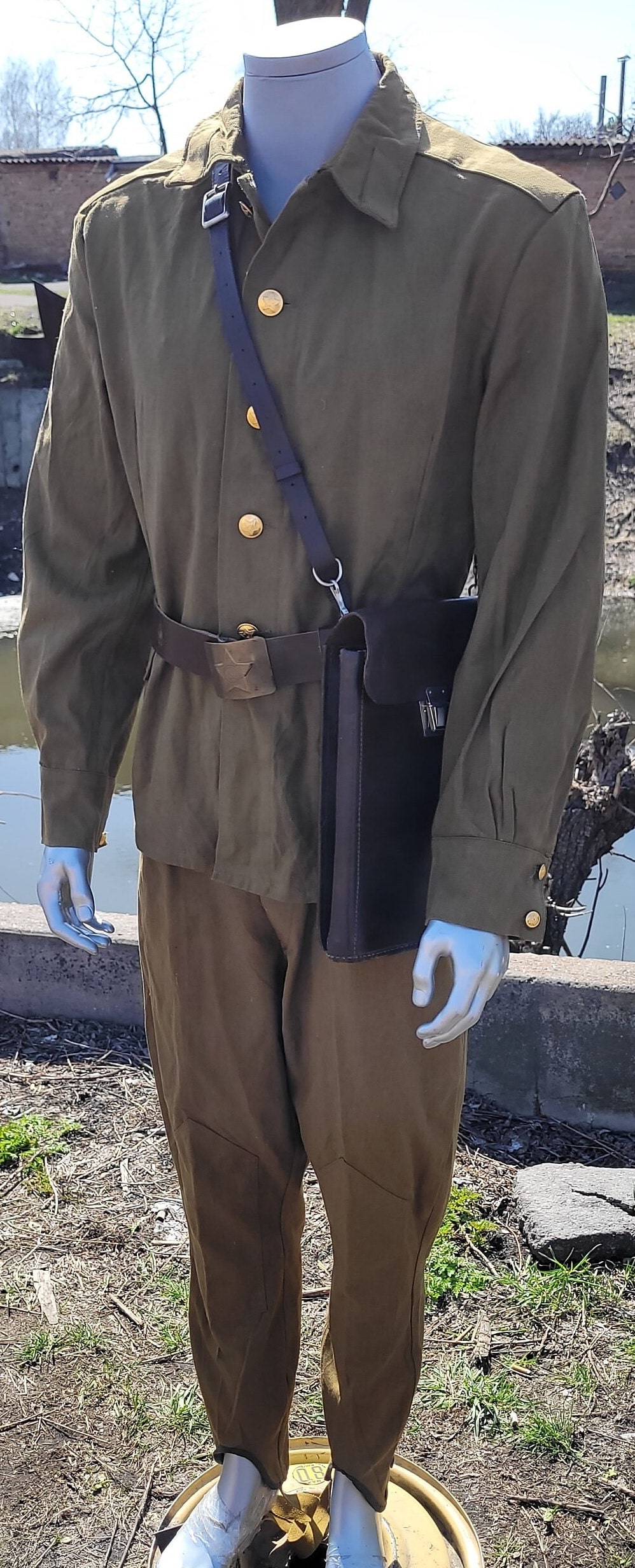 ソ連軍 ユニフォームベルト ⑤ ソ連軍 将校用ベルト＆ストラップセット | ひだまり商店