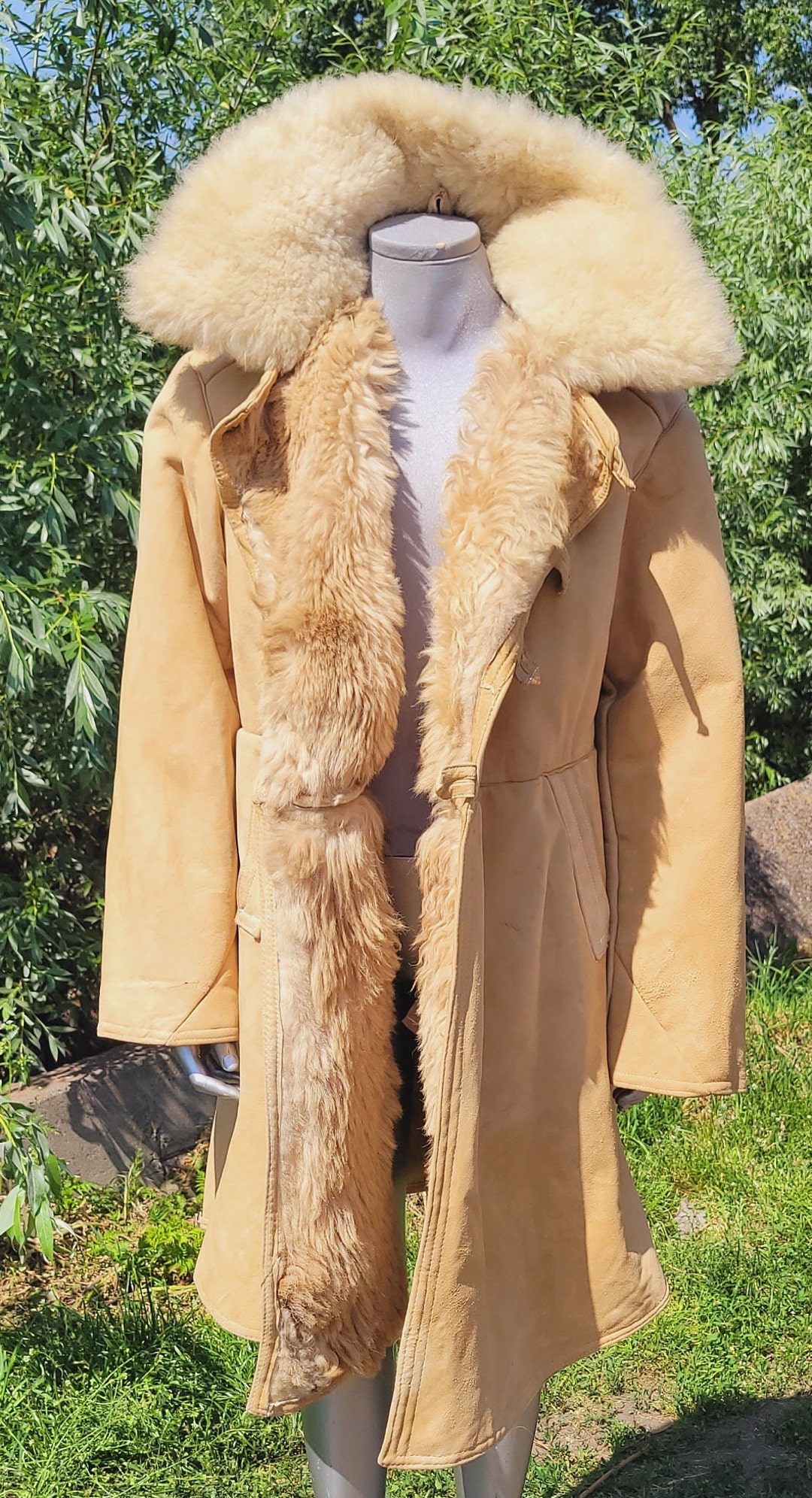 ヴィンテージ本革シープスキンコート BEKESHA USSR - Etsy 日本