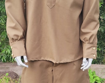 Vintage military uniform Red Army riding breeches and tunic USSR gold buttons
