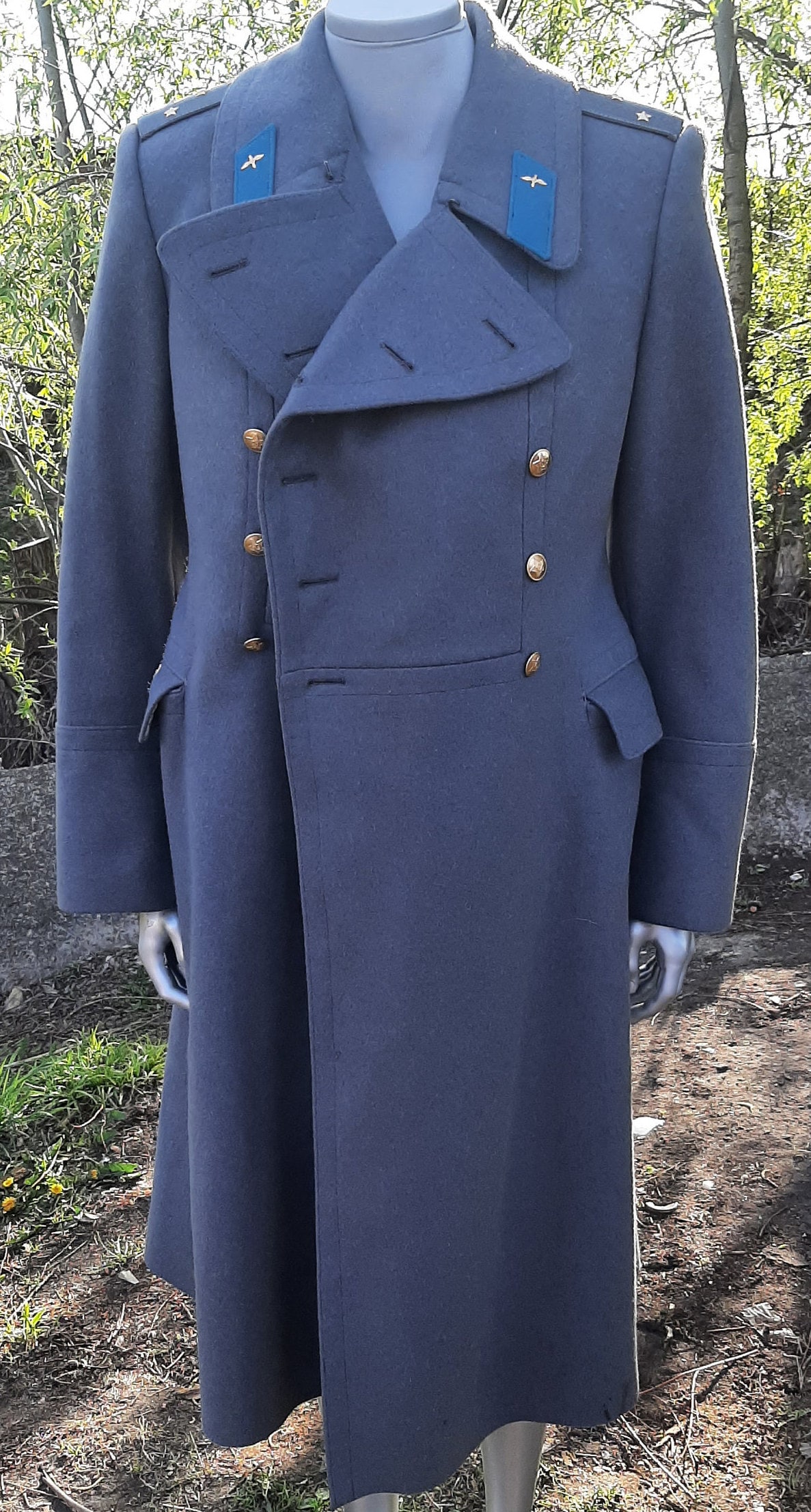 Soviet Military Wool Winter Coat USSR Air Force - Etsy