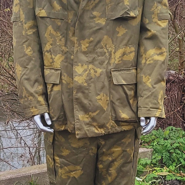 Military rare camouflage winter uniform Afghan BERYOZKA border guards USSR