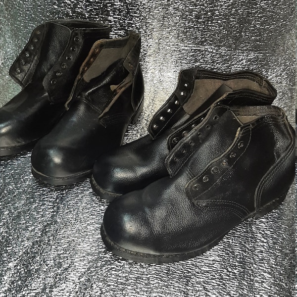 Soviet military boots with nail soles USSR