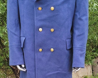 Antique WW1 US Army Wool Trench Coat - M1917 Greatcoat - 42
