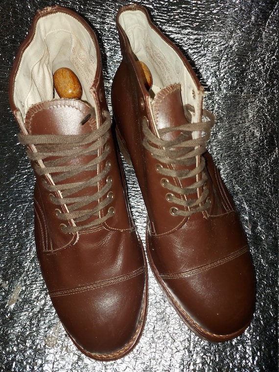 Chaussures Officiers Supérieurs Marron – Style Mocassin URSS En Cuir – Pointure 43.5