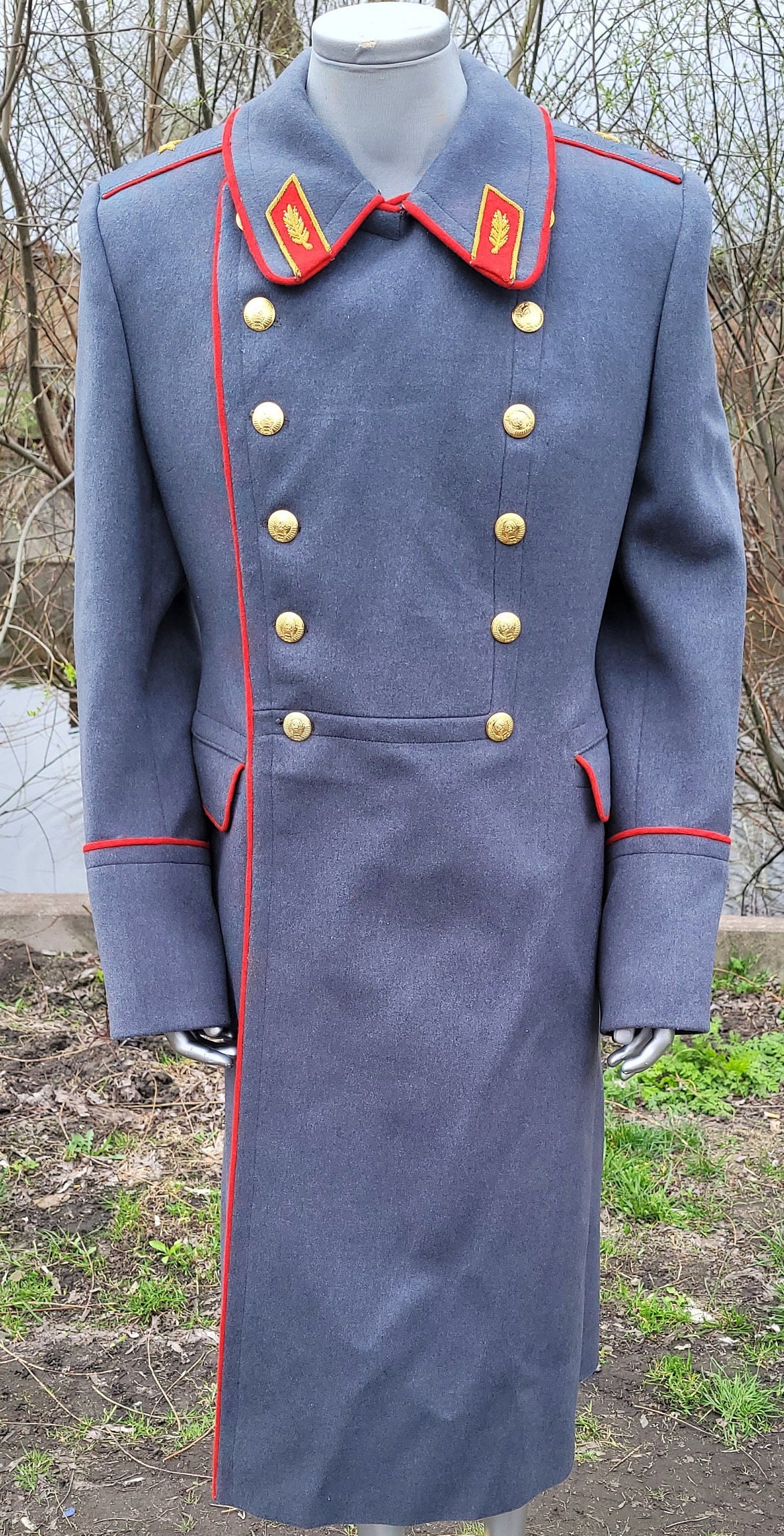 Rare Military Woolen Coat With Shoulder Straps General