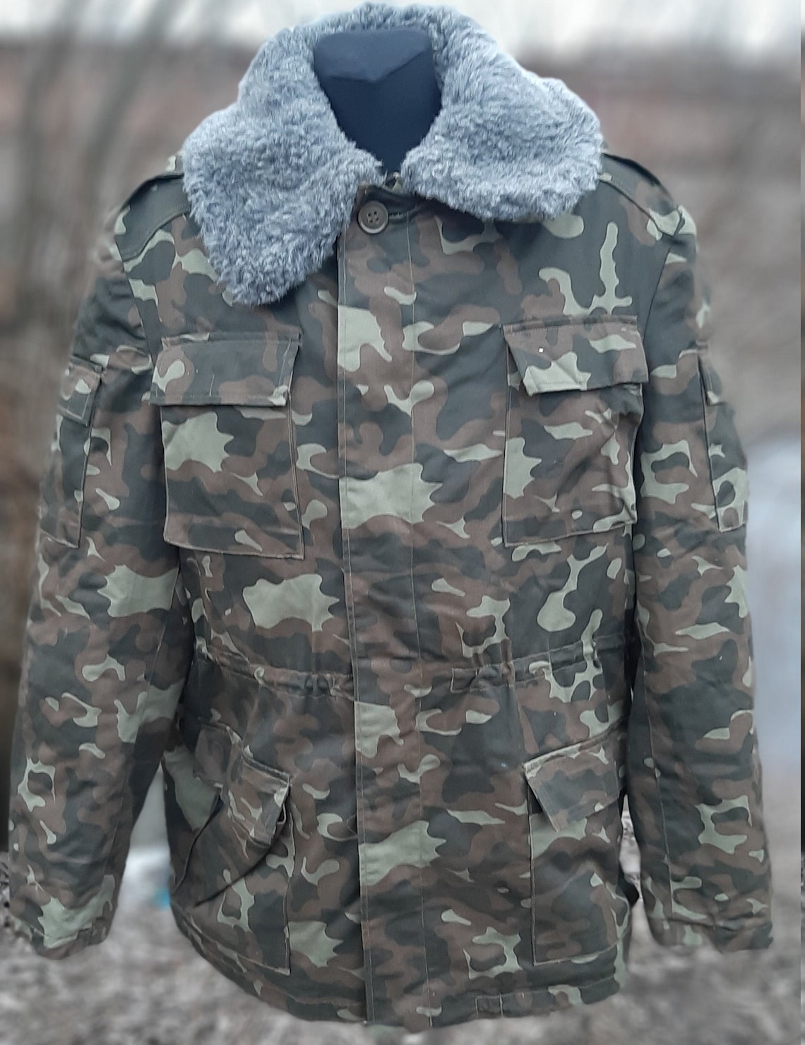Russian military winter jacket VSR84 Etsy