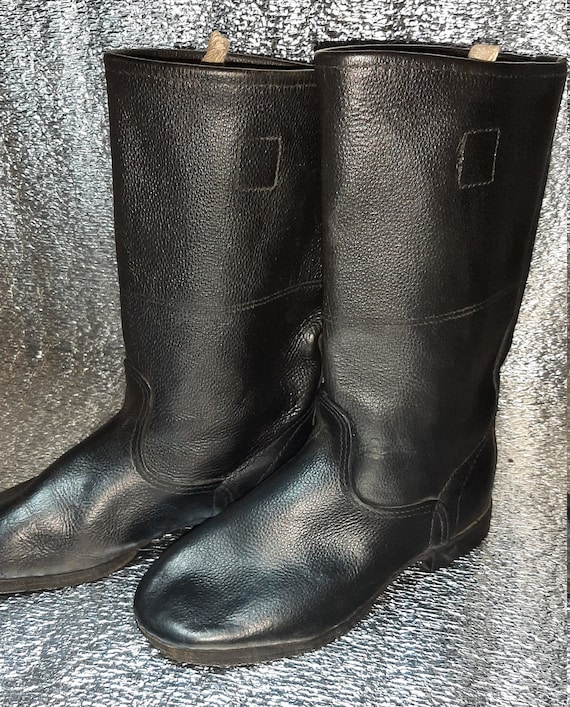 Vintage military boots Marine Corps NavySoviet Army U… Gem