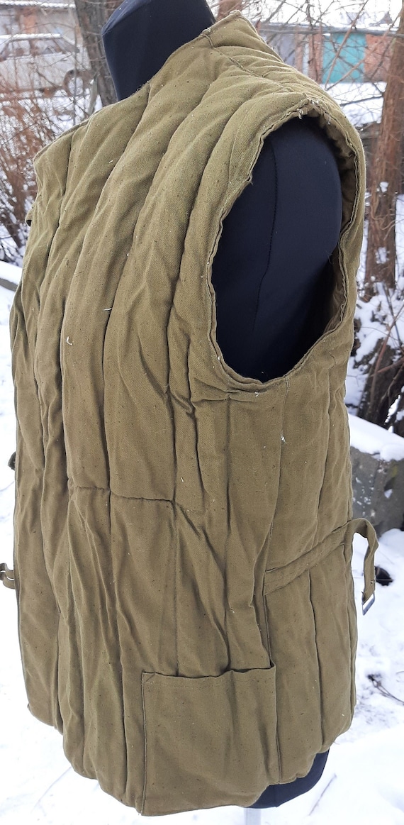 Soviet military jacket Telogreika FUFAIKA Ukraine… - image 7