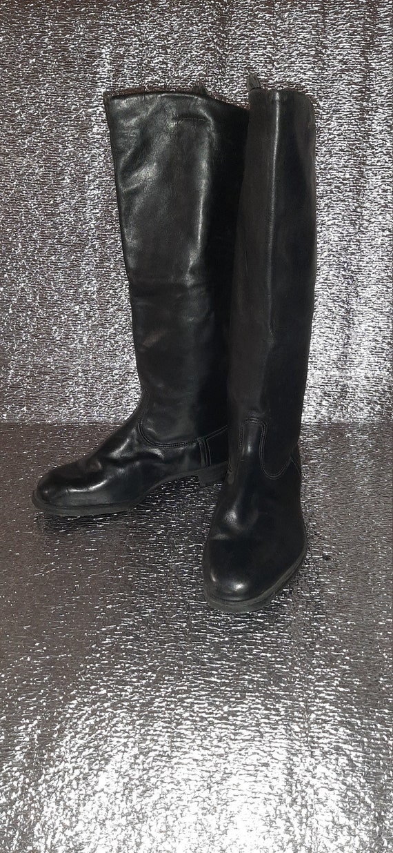 Officer Military Chrome Boots Soviet Army USSR - image 1