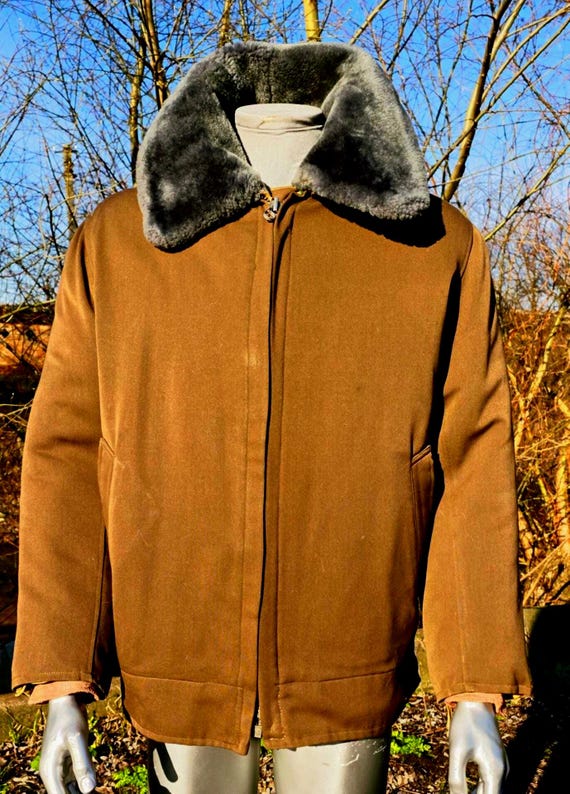 Military rare winter fur jacket highest command staff General Soviet Army USSR