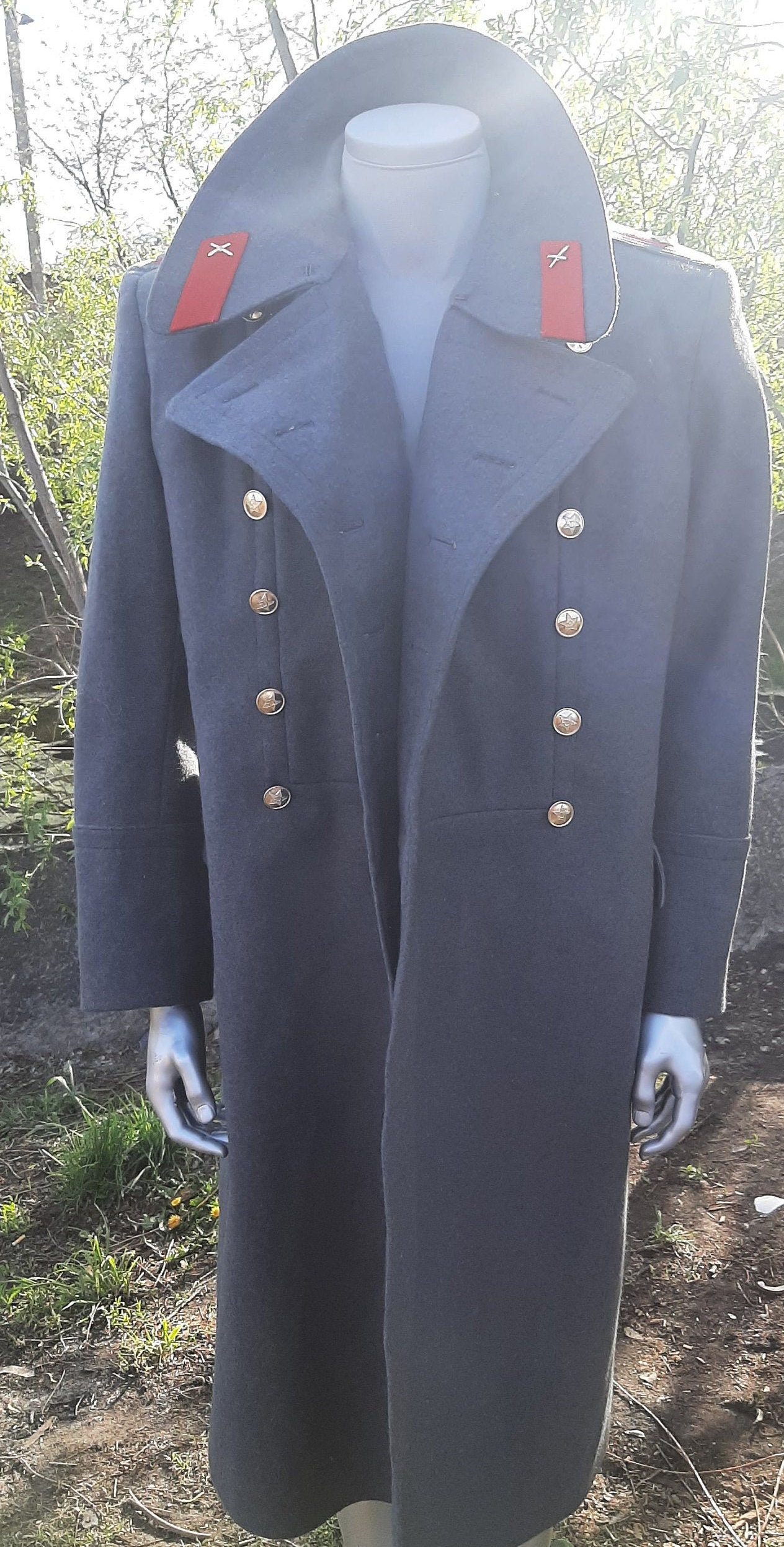 Military Soviet Woolen Heavy Coat Major USSR - Etsy