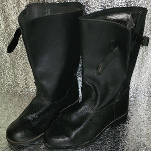 Vintage military tarpaulin boots KIRZA Ukrainian army