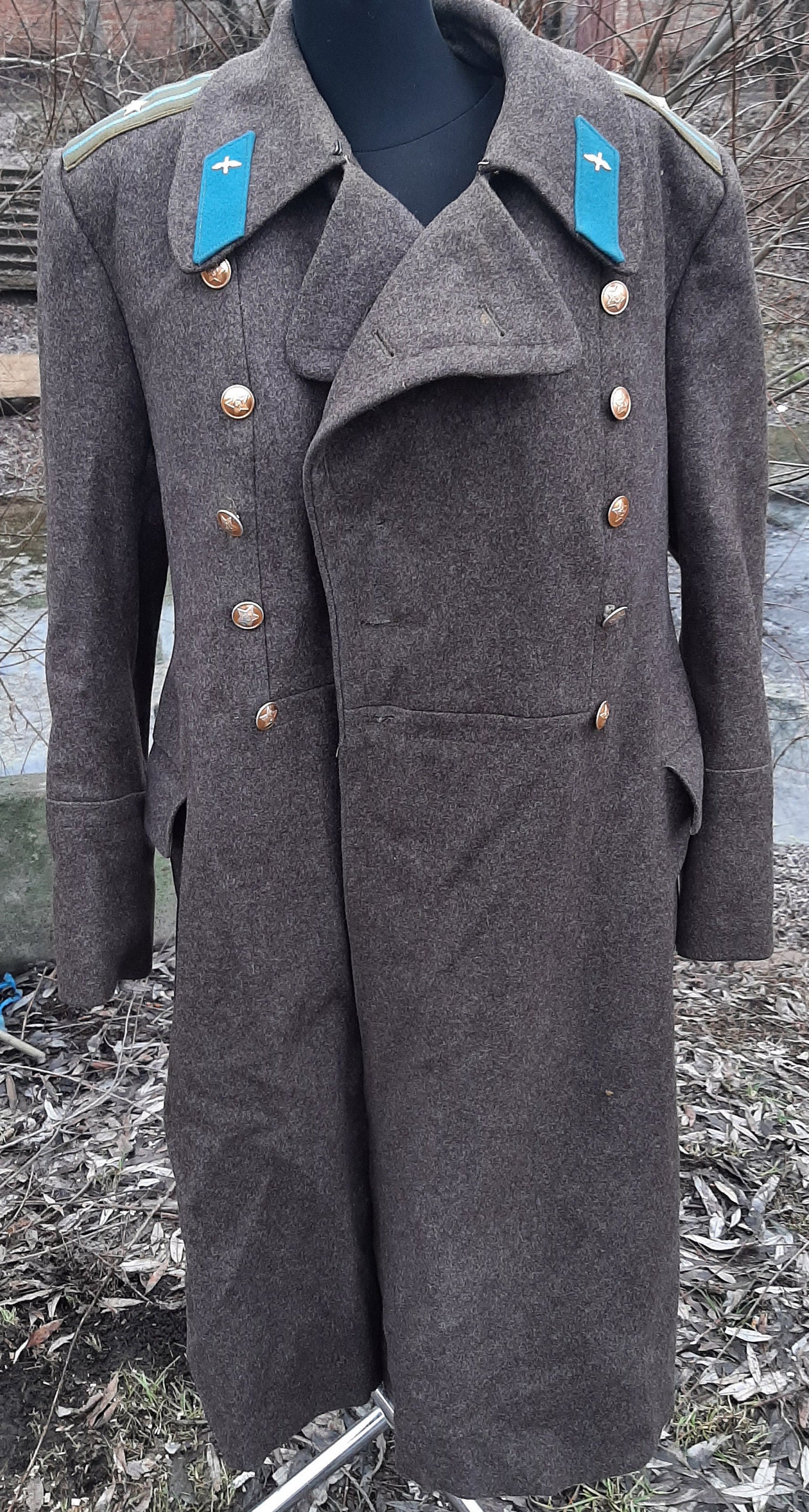 Soviet Winter Coat Heavy Officer Brown USSR - Etsy