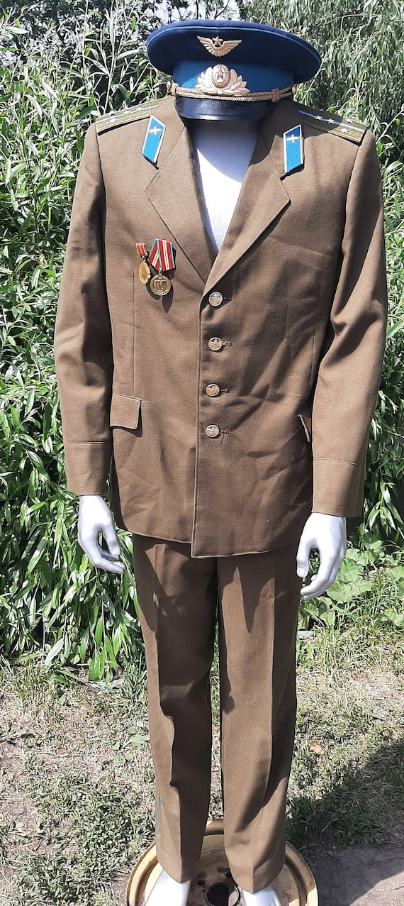 Soviet military uniform khaki officers USSR Plus 2
