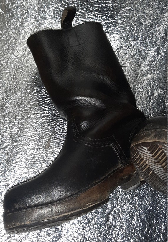 Vintage rare leather boots Red Army USSR 1930s - image 6