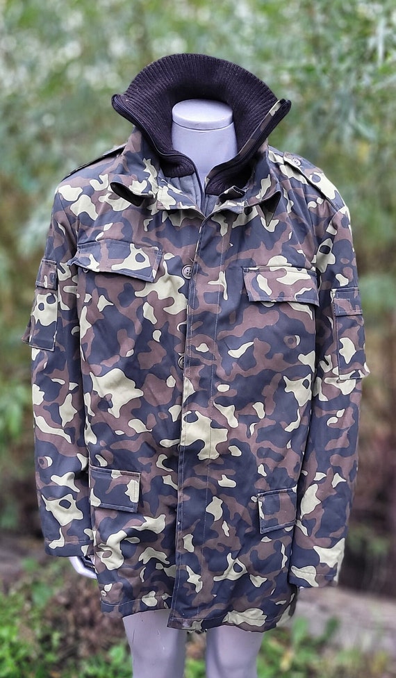 winter jacket camouflage peacoat Buy Vintage Winter Camouflage Jacket, Heavy Warm Coat With Removable  Lining, Ukrainian 1990s Style Pea Coat Online in India