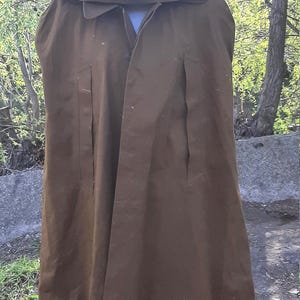 Vintage Soviet Wool Long Coat, Rare USSR Double Breasted Greatcoat, Eastern Europe Style