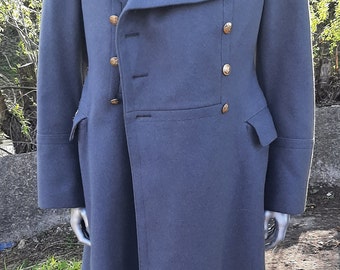 Soviet military winter woolen coat USSR Air Force