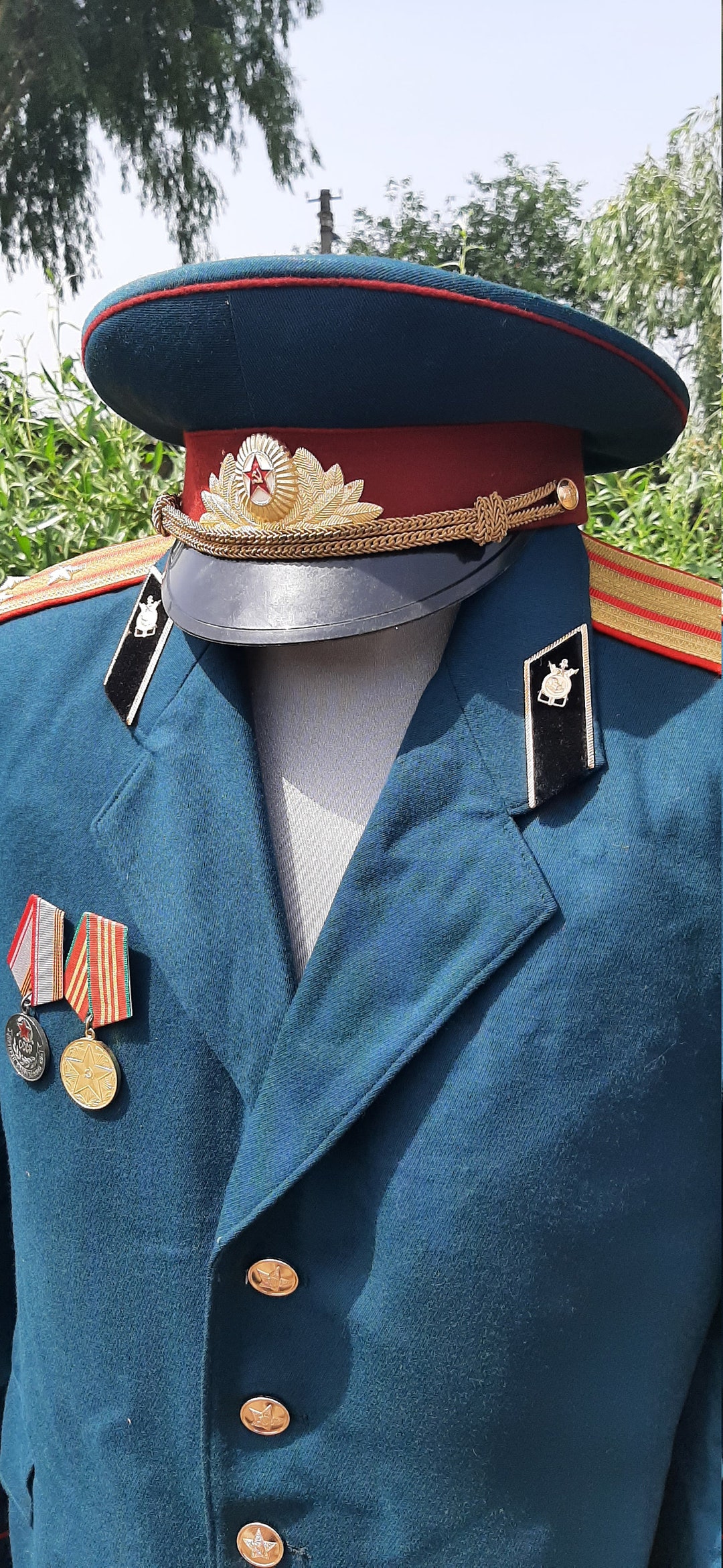 ソ連　海軍　軍服　上下　制帽　勲章フルセット ソ連軍 ロシア軍 海軍 大佐 軍服 フルセット｜Yahoo!フリマ（旧
