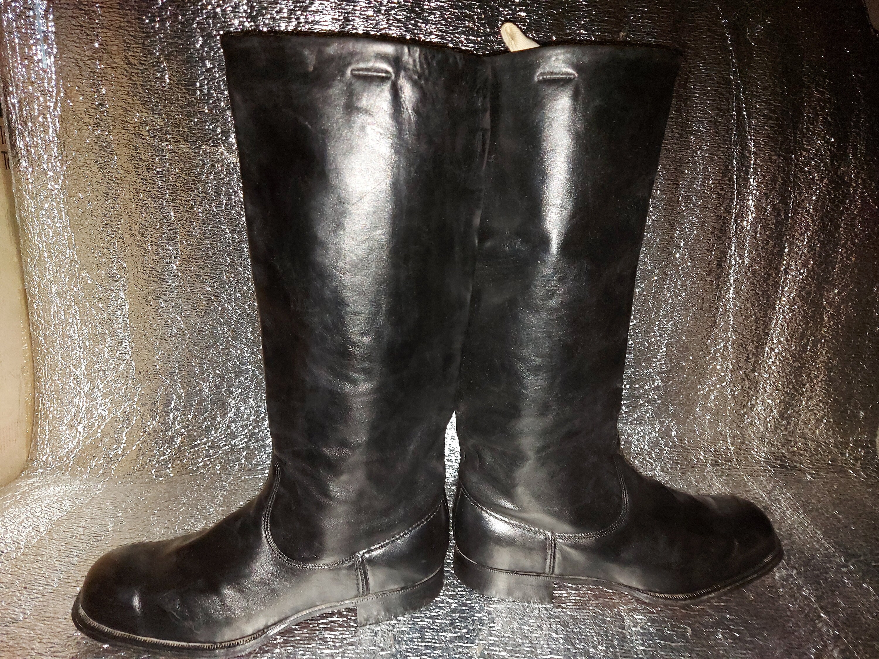 Vintage rare chromeplated boots Red Army officers senior Etsy