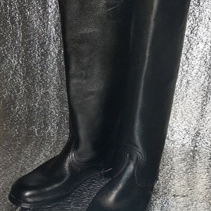 Vintage leather boots yuft type Red Army officers USSR