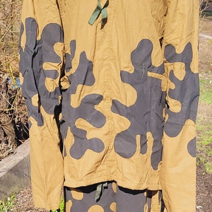Vintage rare camouflage uniform sniper reconnaissance officer AMEBA Red Army USSR