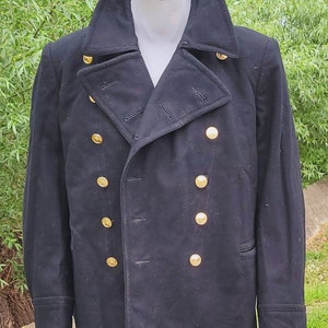 Military woolen pea coat sailor Navy USSR