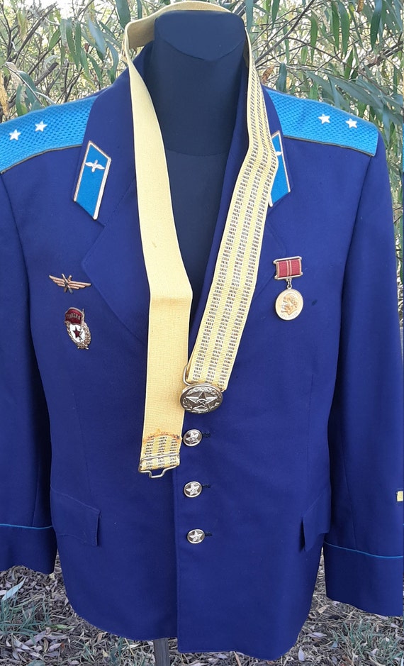 Soviet pilot's jacket + USSR belt