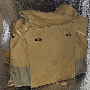 Vintage military combat backpack RD-54 Soviet paratroopers