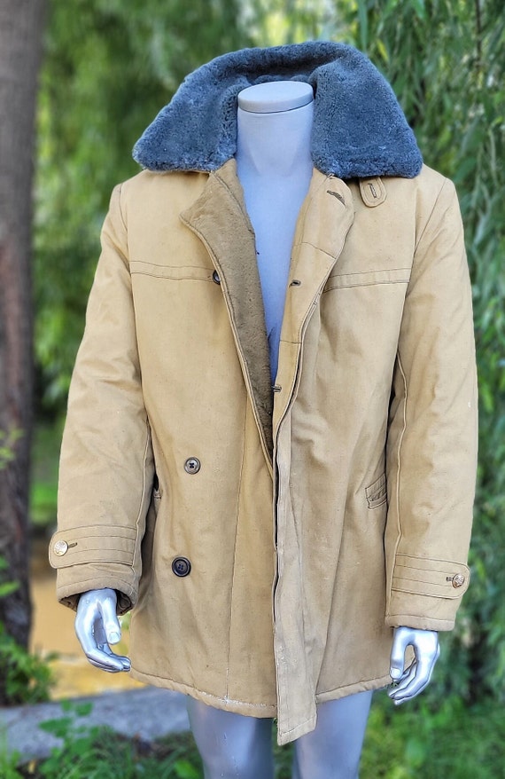 Soviet military winter jacket officer Afghan USSR - Gem