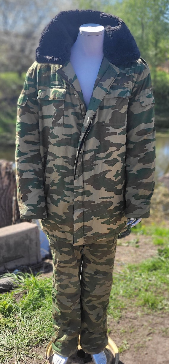 Military winter uniform jacket + pants camouflage… - image 1