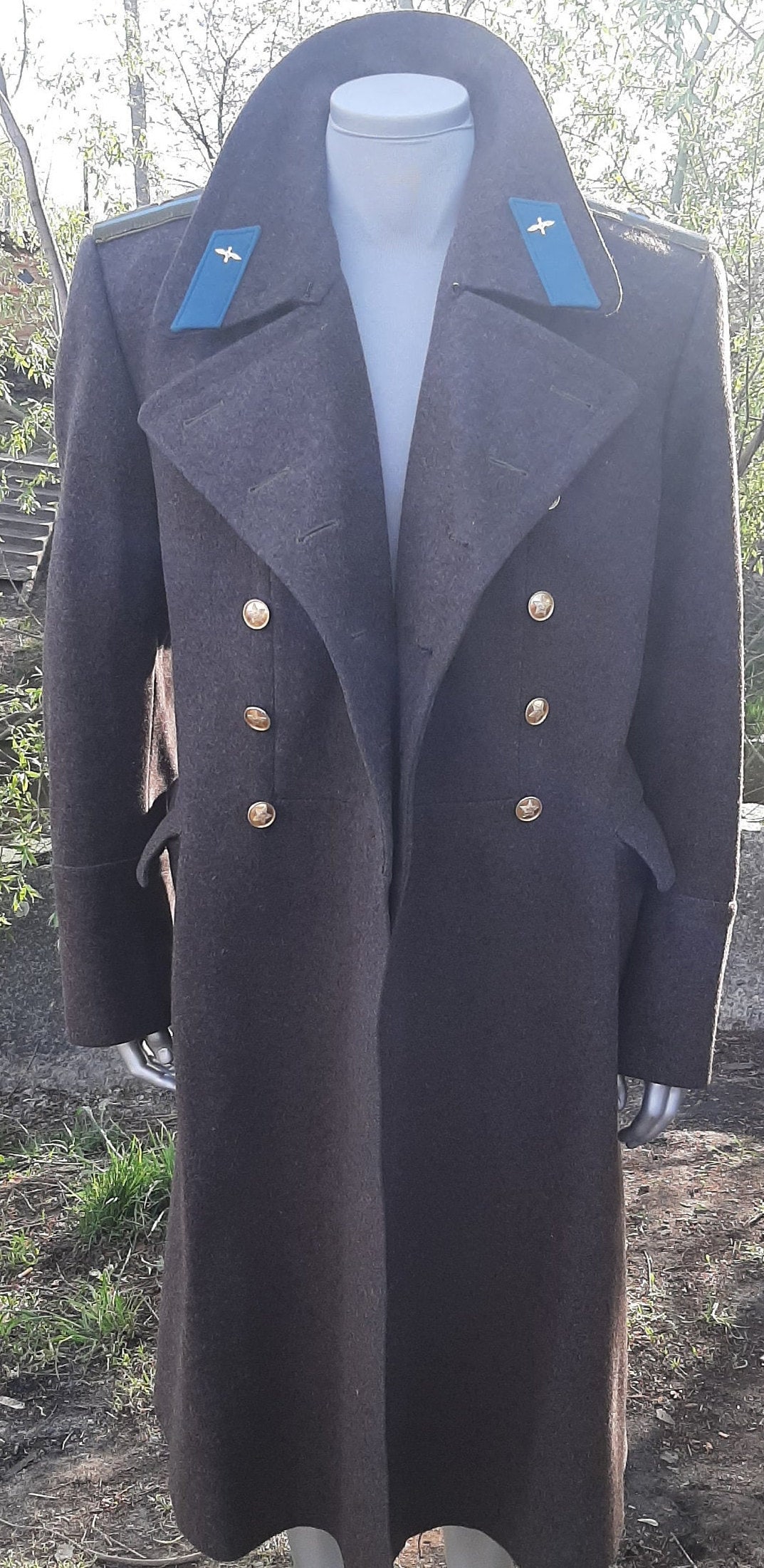 Soviet Military Winter Wool Pilot Coat USSR Air Force - Etsy