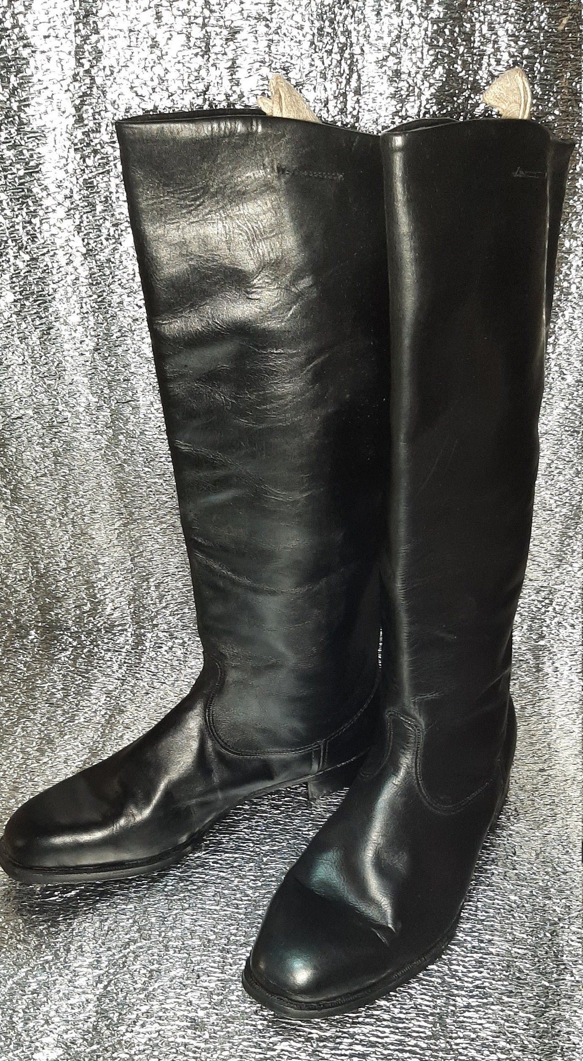 Vintage Military Chrome Boots Army Officer USSR - Etsy