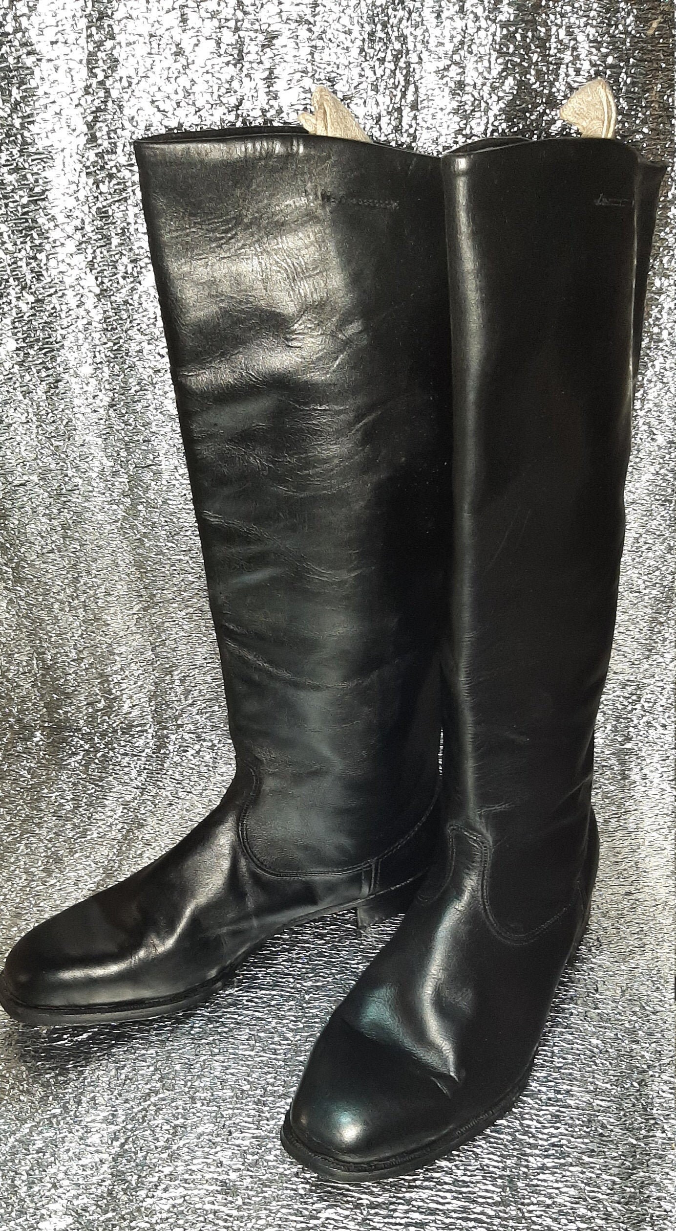 Vintage Military Chrome Boots Army Officer USSR | Etsy