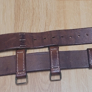 Antique military leather belt Second World War USSR