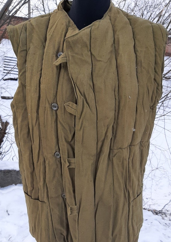 Soviet military jacket Telogreika FUFAIKA Ukraine… - image 4