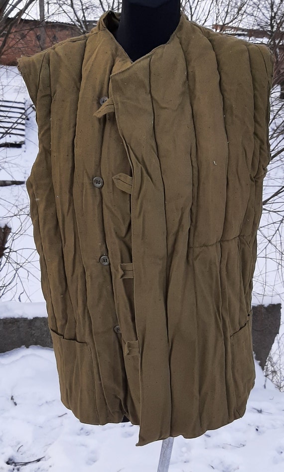 Soviet military jacket Telogreika FUFAIKA Ukraine… - image 5