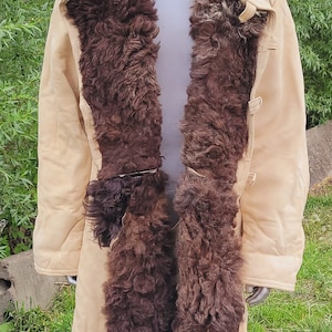 Vintage rare military winter fur coat highest command staff USSR