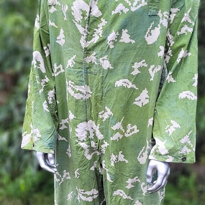Vintage military uniform in BURYOZKA camouflage USSR intelligence officer