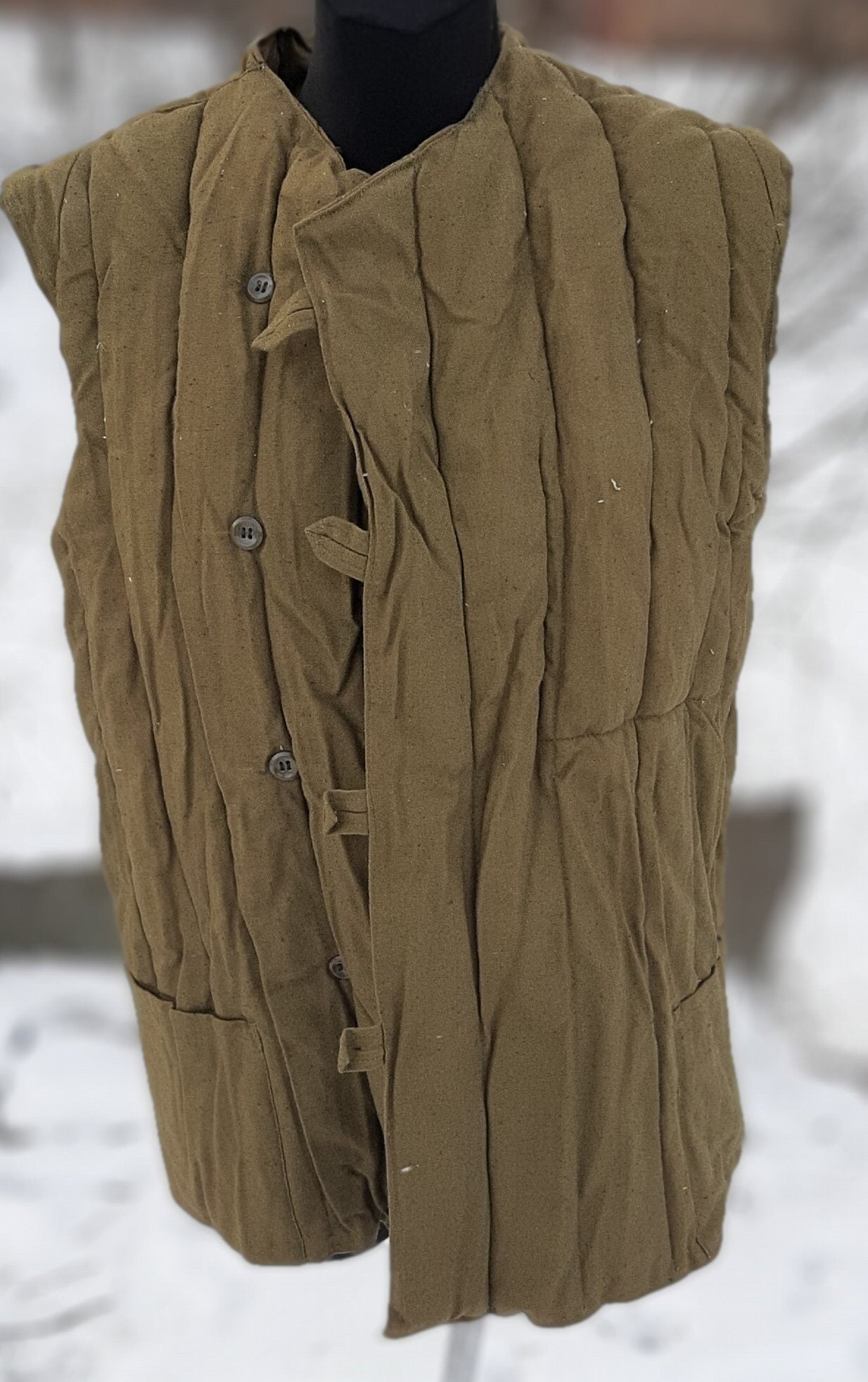 Soviet military jacket Telogreika FUFAIKA Russian army winter | Etsy