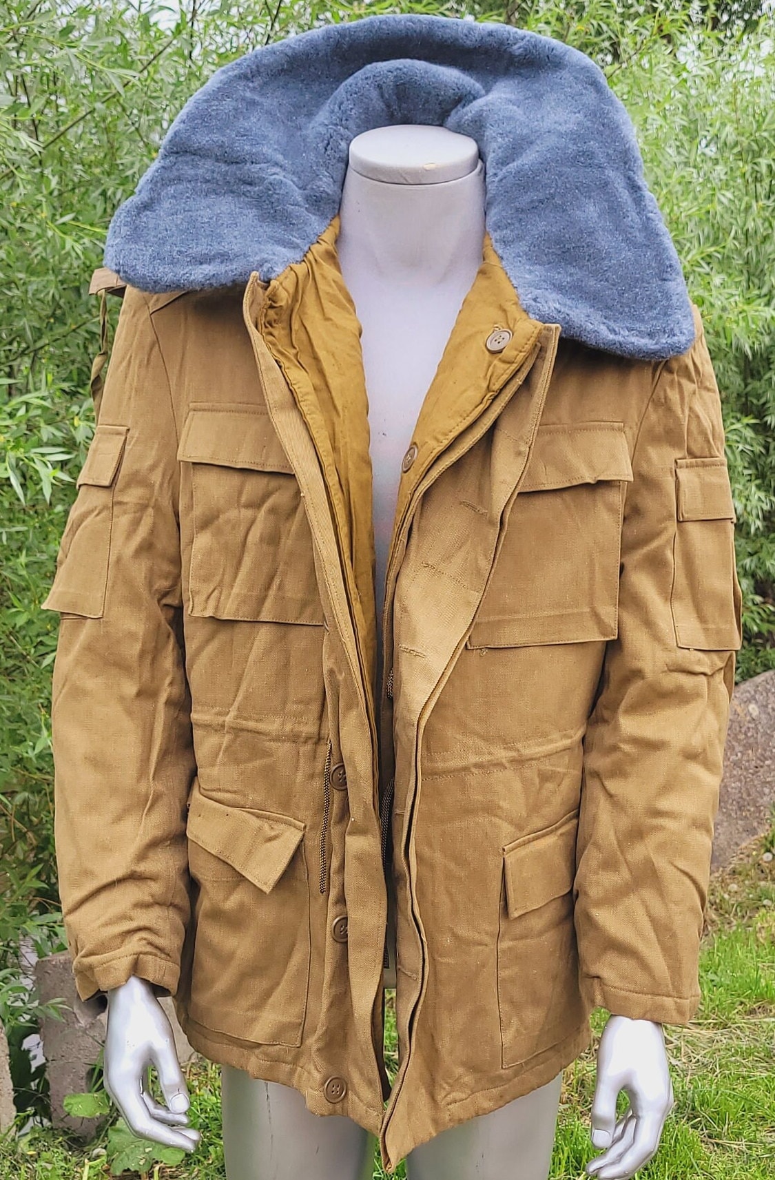 Military winter jacket AFGHANKA with pocket for pistol USSR