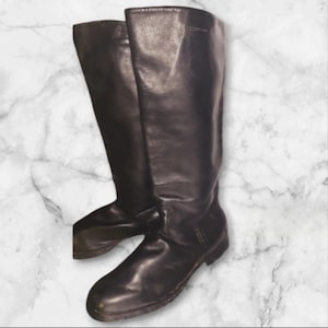 Militärleder-Chromstiefel der Roten Armee der UdSSR